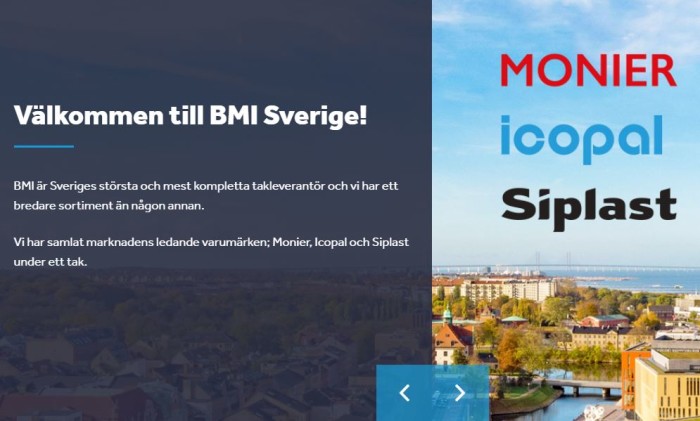 Ny gemensam webb för Monier och Icopal Ny gemensam webb för Monier och Icopal