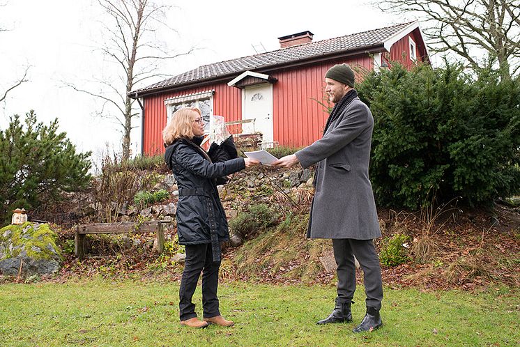 Jakob Nord i Lunnahöja vann ett nytt tak