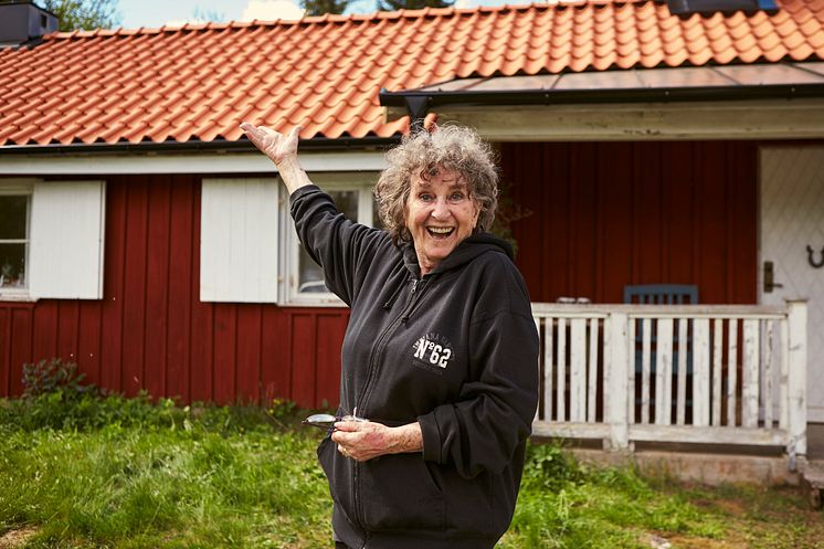 Siw Malmkvist får ett nytt fint tegeltak