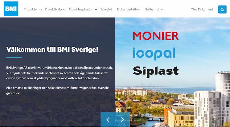 Ny gemensam webb för Monier och Icopal