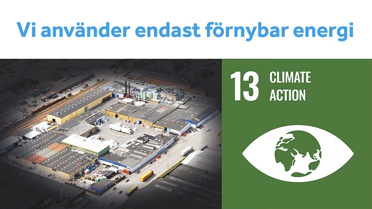 Endast förnybar energi för Icopal-fabriken i Malmö