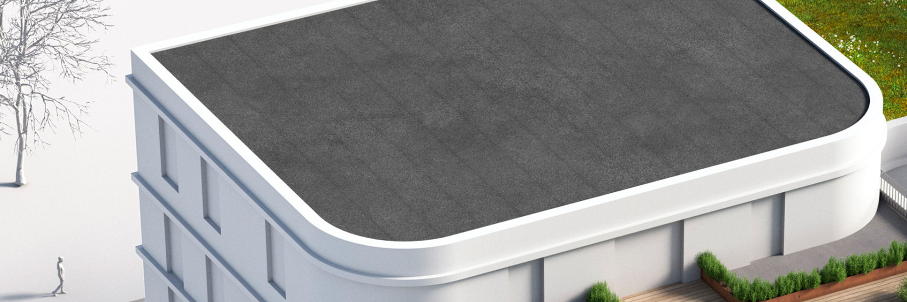 Universella taklösningar låglutande tak