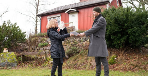 Jakob Nord i Lunnahöja vann ett nytt tak