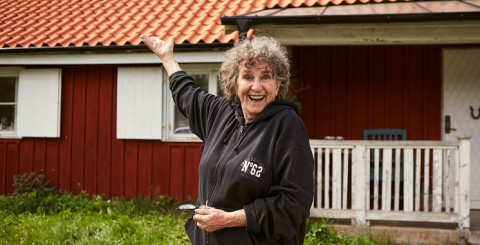 Siw Malmkvist får ett nytt fint tegeltak