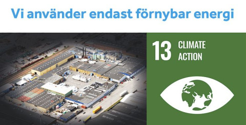 Endast förnybar energi för Icopal-fabriken i Malmö